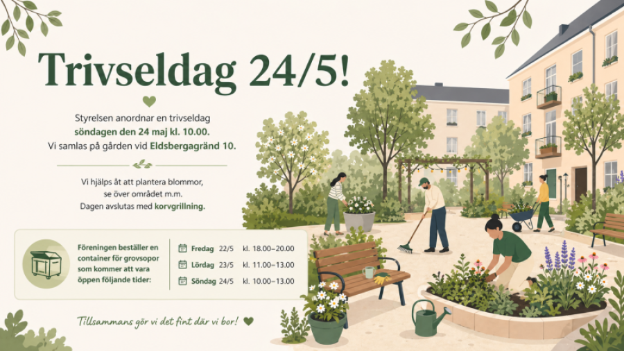 Trivseldag 24 maj 2026